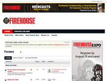 Tablet Screenshot of forums.firehouse.com